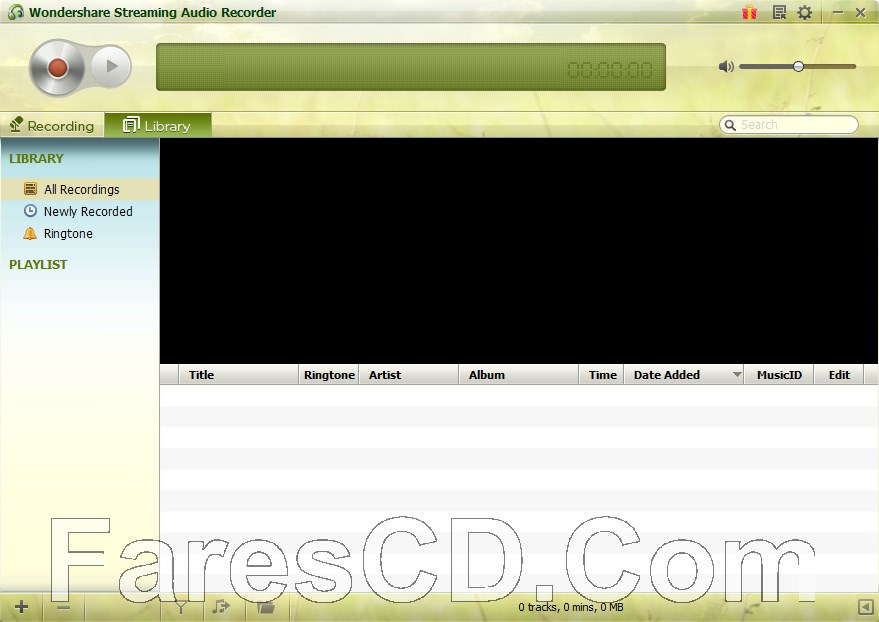 برنامج تسجيل الصوت | Wondershare Streaming Audio Recorder 2.3.11.1