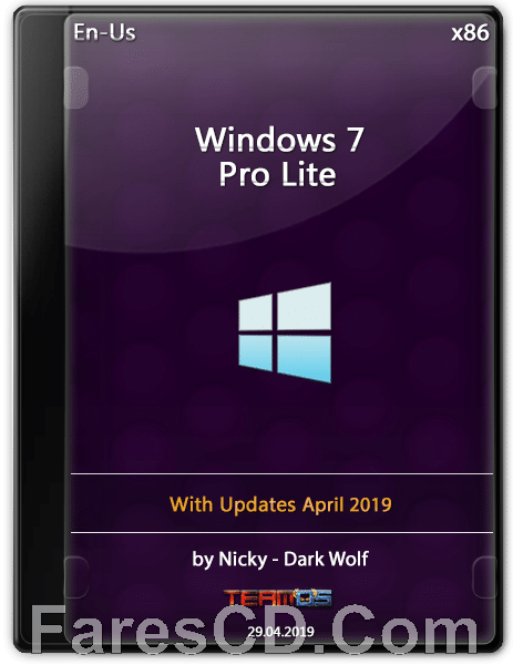 ويندوز سفن برو لايت | Windows 7 Pro Lite X86 | ابريل 2019