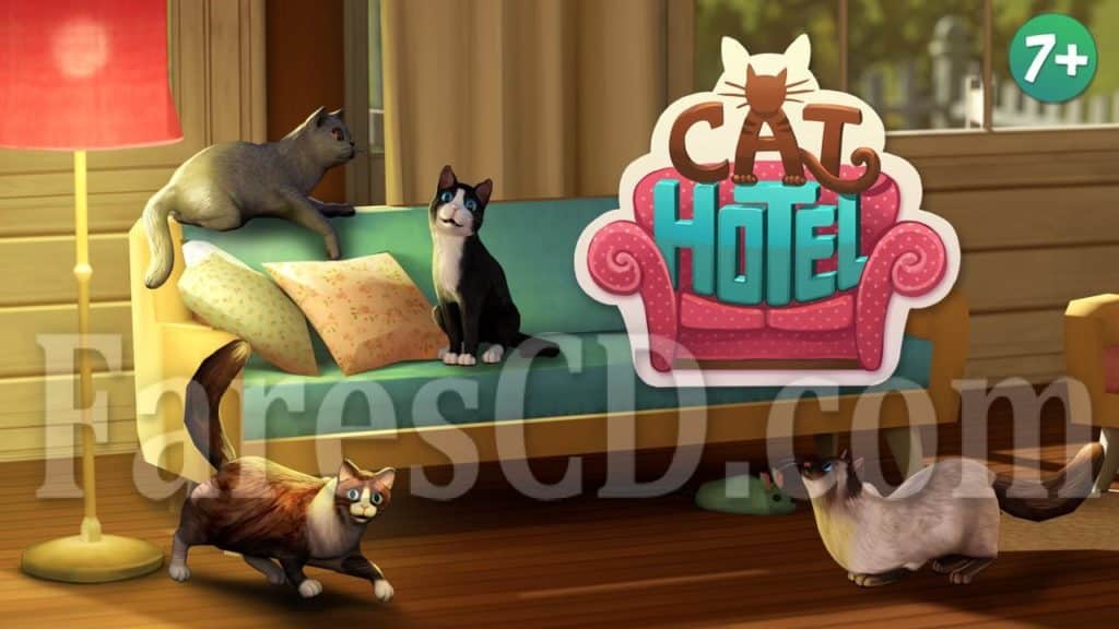 لعبة التربية و العناية بالقطط | CatHotel - Hotel for cute cats MOD v2.1.7 | أندرويد