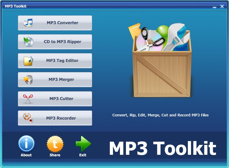 تجميعة أدوات تحرير الملقات الصوتية | MP3 Toolkit