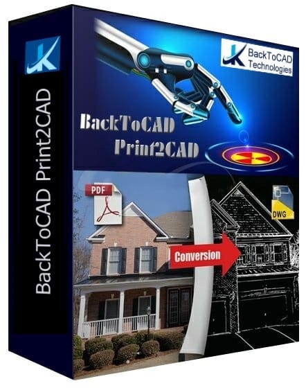 برنامج تحويل ملفات الاوتوكاد | BackToCAD Print2CAD