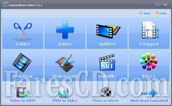 برنامج أدوات تحرير الصوت و الفيديو | EasiestSoft Movie Editor