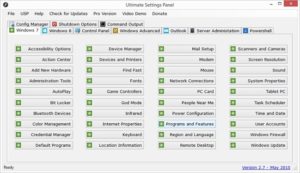 برنامج التحكم الكامل فى إعدادات الويندوز | Ultimate Settings Panel 6.7