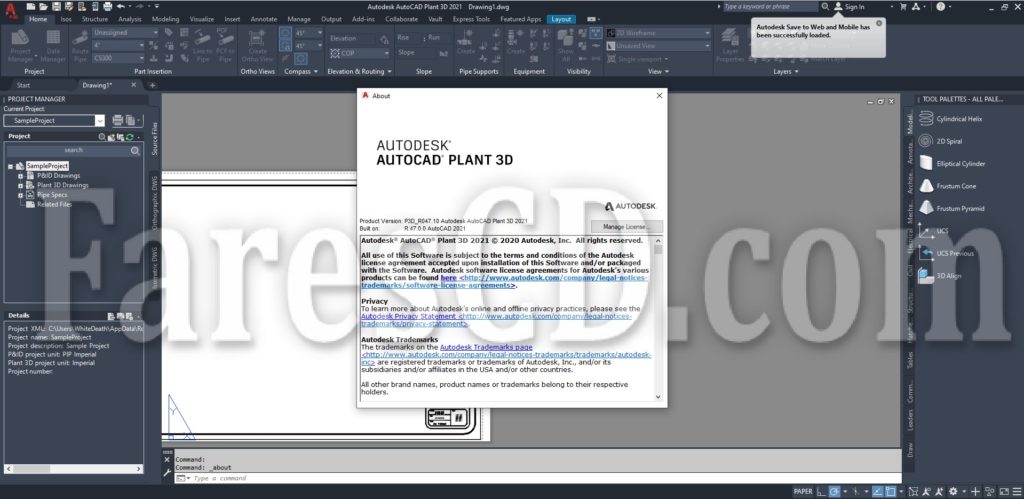 برنامج أوتوكاد بلانت ثرى دى | Autodesk AutoCAD Plant 3D v2021