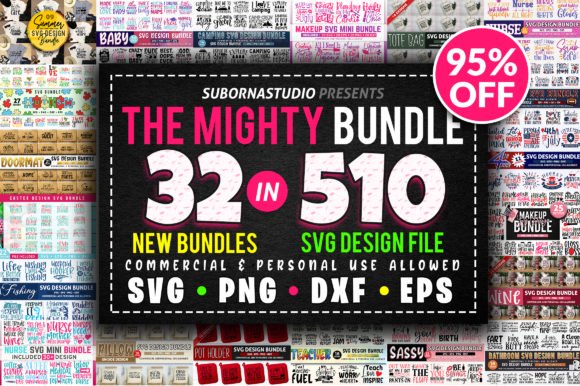 موسوعة التصميمات | Aio 32 Bundles in 510 Design Bundles 3840989