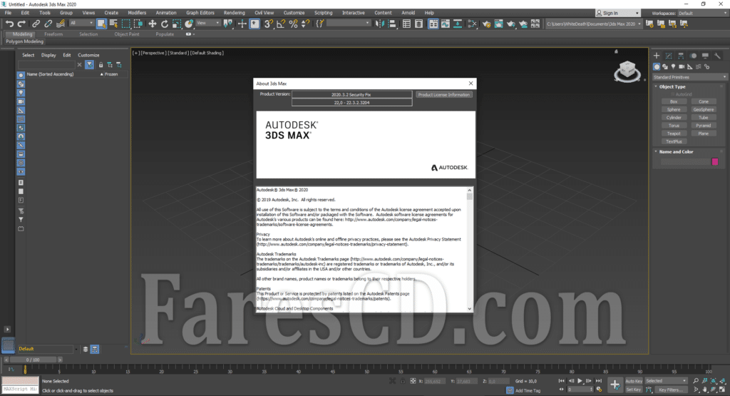 برنامج ثرى دى ماكس | Autodesk 3ds Max 2020.3.2 Multilanguage