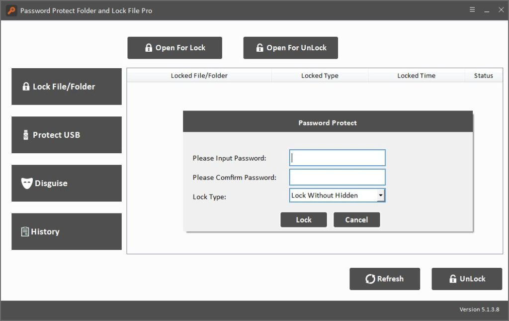 Password Protect Folder and Lock File Pro
