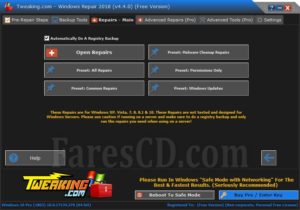 تجميعة أدوات صيانة الويندوز | Windows Repair 2021 v4.13