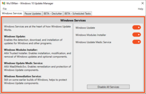 برنامج إدارة ومنع تحديثات ويندوز 10 | Wu10Man – Windows 10 Update Manager 4.4.0