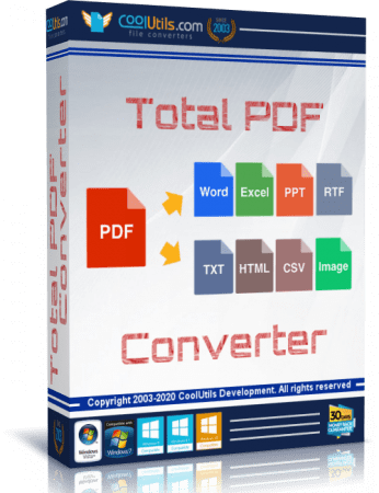 برنامج تحويل ملفات بى دى إف | Coolutils Total PDF Converter