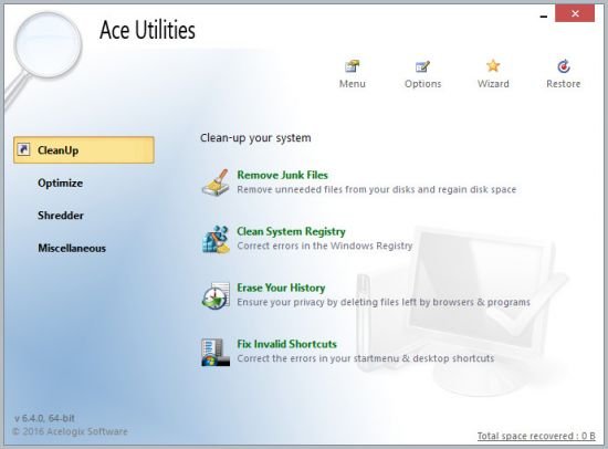 برنامج تسريع الويندوز | Ace Utilities