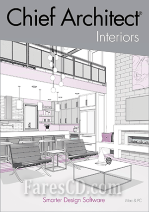 برنامج التصميم الداخلى للمنازل | Chief Architect Interiors X14 v24.3.0.84