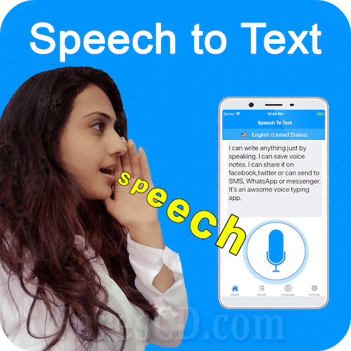 تطبيق تحويل الكلام إلى نص | Speech to Text: Voice Notes & Voice Typing App