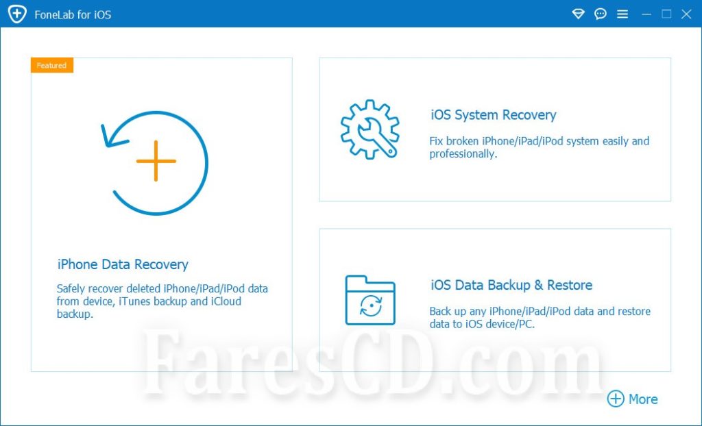 برنامج استعادة بيانات الأيفون | FoneLab for iOS
