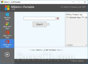 أداة تفعيل الويندوز والأوفيس | MSAct++ 2.07.6