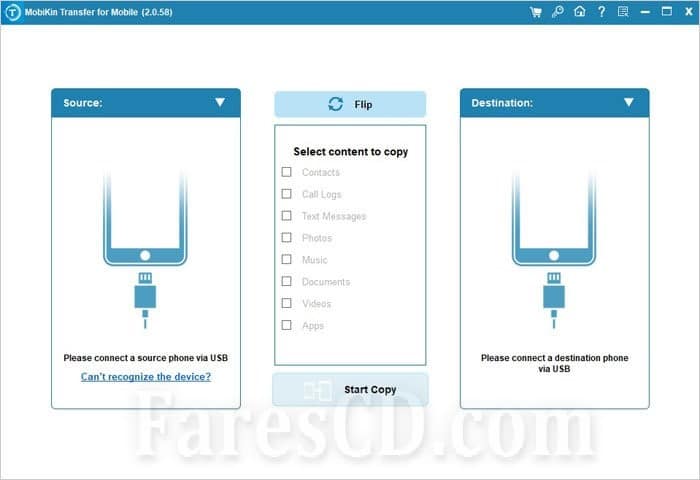 برنامج نسخ البيانات بين الهواتف | MobiKin Transfer for Mobile