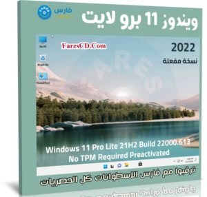 ويندوز 11 برو لايت | Windows 11 Pro Lite 21H2 | يونيو 2022