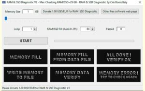 برنامج فحص الرام | RAM & SSD Diagnostic 3.3
