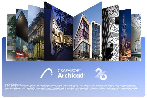 برنامج أرشيكاد 2022 للتصميم المعمارى | GRAPHISOFT ARCHICAD v26