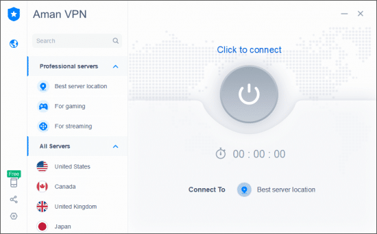 تحميل برنامج AMAN VPN للويندوز