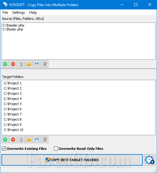 تحميل برنامج VovSoft Copy Files Into Multiple Folders