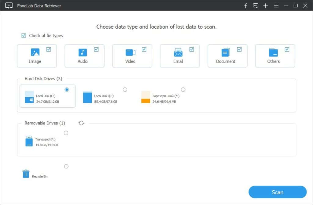 تحميل برنامج FoneLab Data Retriever