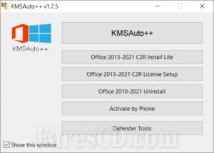 أداة تفعيل الويندوز والأوفيس | KMSAuto++ 1.7.7