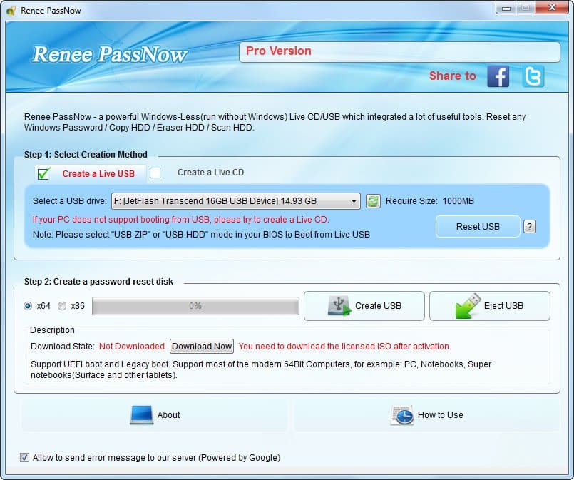 تحميل برنامج Renee PassNow Pro | لاستعادة أو إزالة كلمة مرور الويندوز