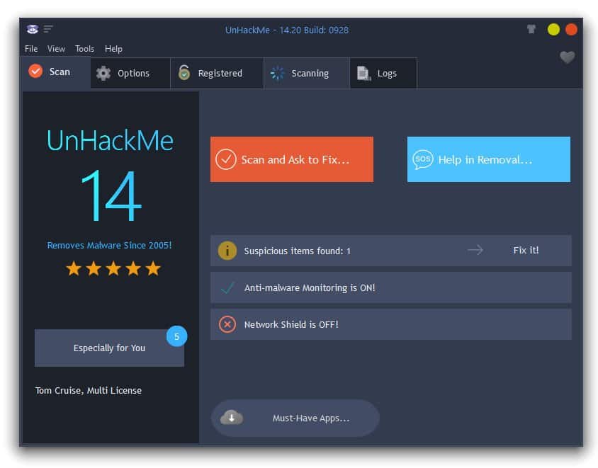 برنامج الحماية من الهاكر | UnHackMe v14