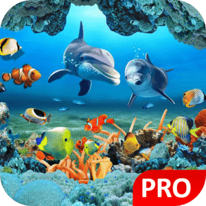 تحميل تطبيق Fish Live Wallpaper 3D Aquarium Background HD PRO v1.7