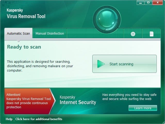 تحميل برنامج Kaspersky Virus Removal Tool | كاسبرسكي لإزالة الفيروسات