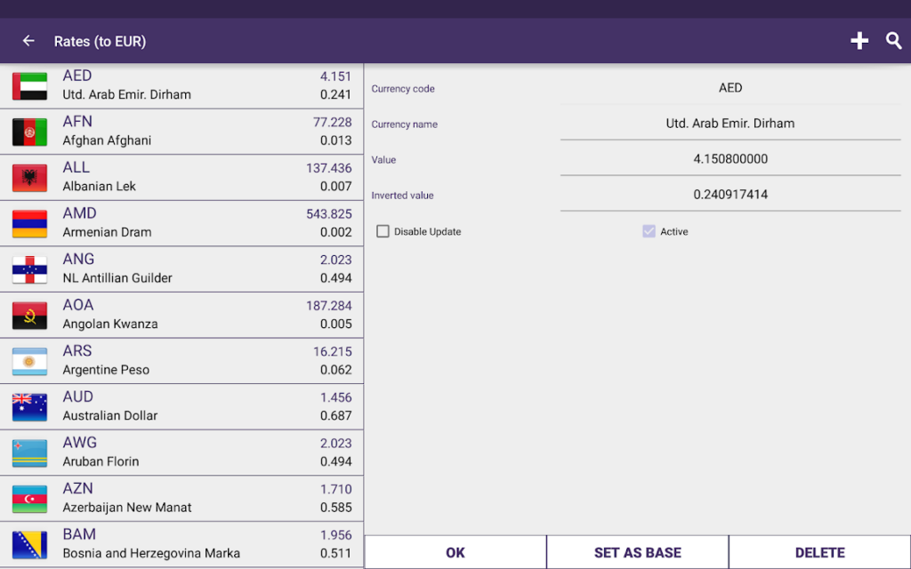 تطبيق Currency Converter Plus - تطبيقات تحويل العملات