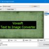 تحميل برنامج VovSoft Text to Image Converter 2.1