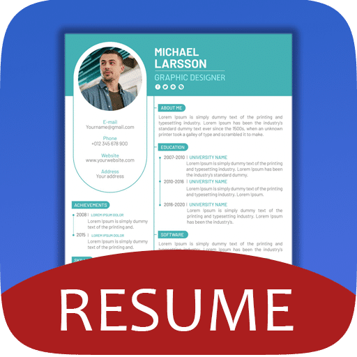 تحميل تطبيق إنشاء السيرة الذاتية | Resume Builder - CV Maker