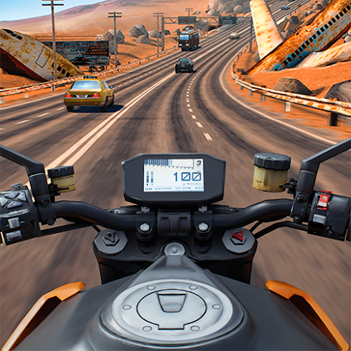لعبة قيادة الدراجات النارية | Moto Rider GO Highway Traffic MOD 2024 | للأندرويد