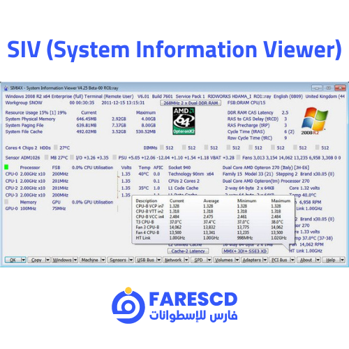 تحميل برنامج SIV (System Information Viewer) لعرض معلومات نظامك وحاسوبك بالتفصيل