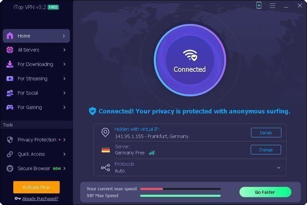 تحميل برنامج iTop VPN Free