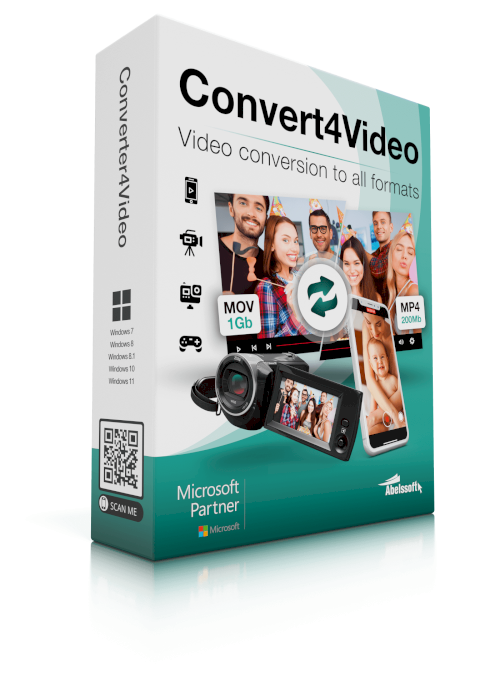 برنامج Abelssoft Converter4Video 2024 - تحويل صيغ الفيديو