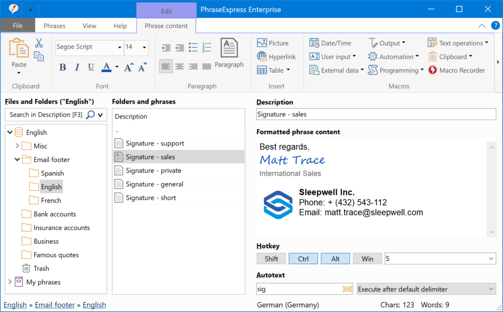 تحميل برنامج PhraseExpress | لحفظ وكتابة المقاطع النصية المتكررة