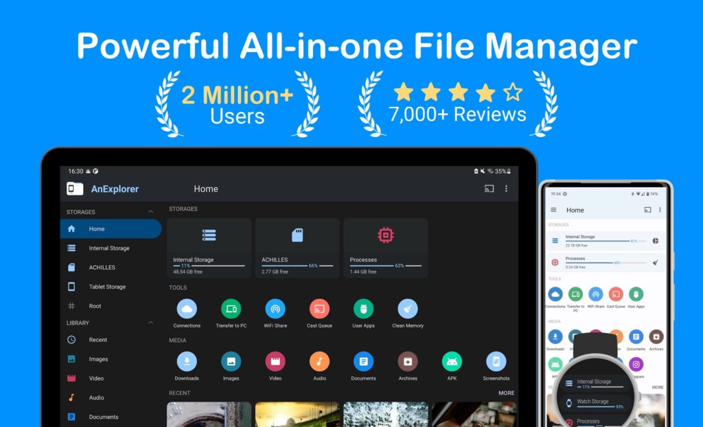 تطبيق File Manager Pro TV USB OTG | إدارة الملفات لجميع أجهزة الأندرويد 2024