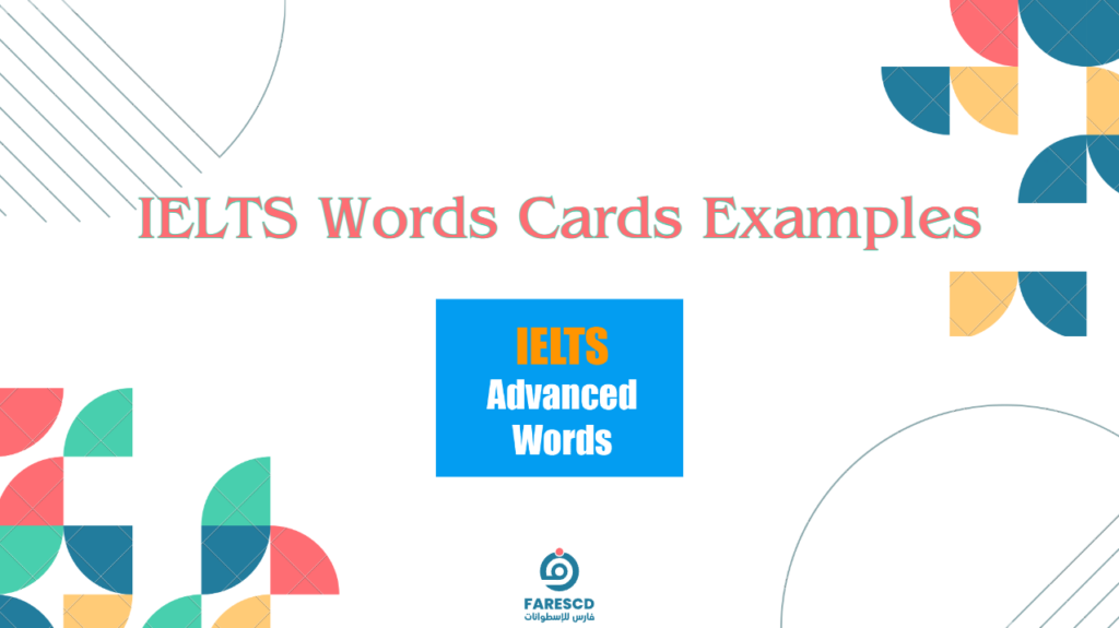 تطبيق IELTS Words Cards Examples