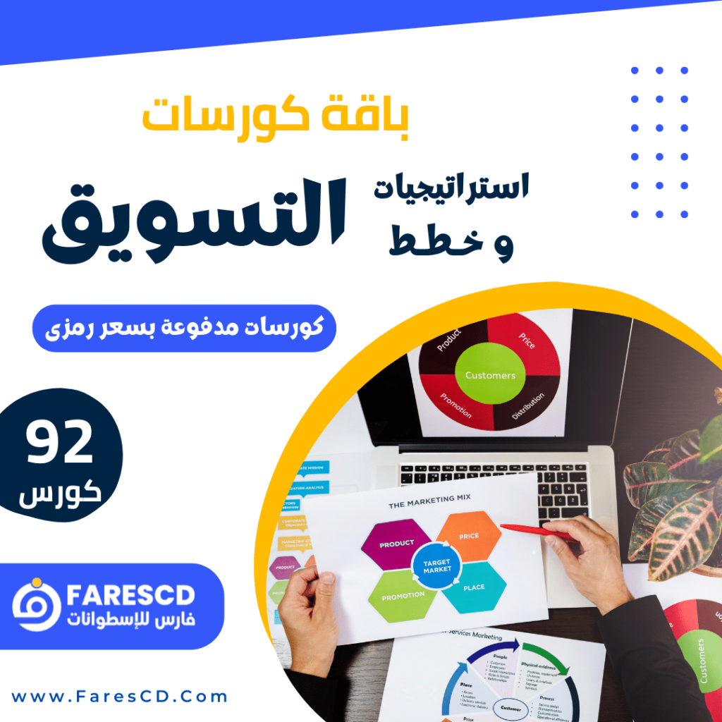 باقة كورسات استراتيجيات وخطط التسويق