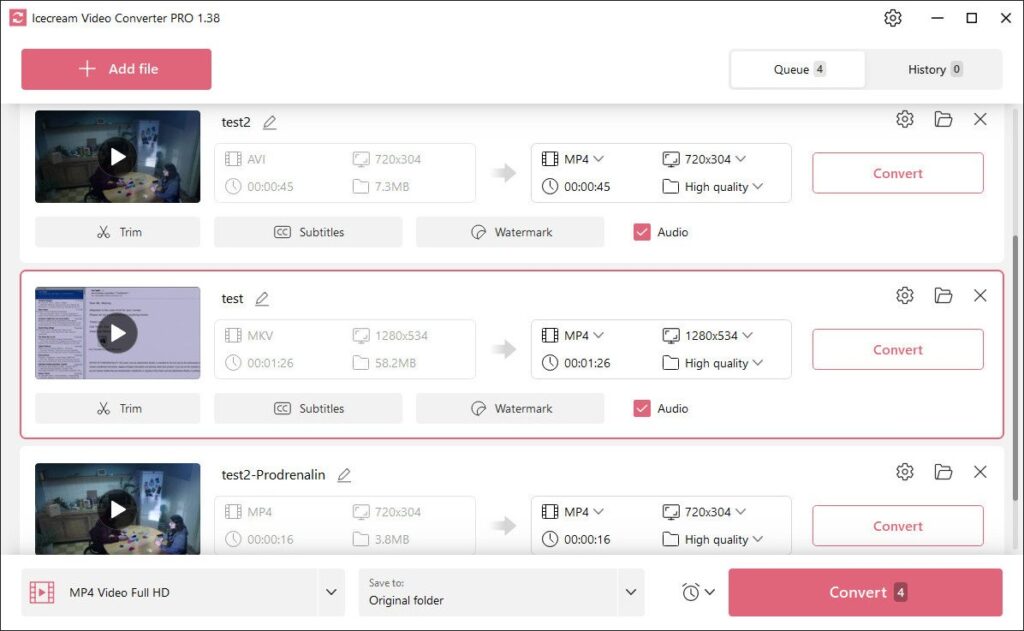 برنامج Icecream Video Converter Pro - برامج تحويل الفيديو