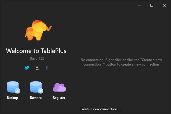 برنامج TablePlus - برامج إدارة قواعد البيانات