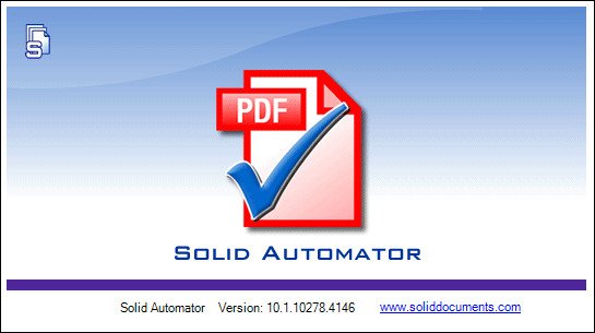 برنامج Solid Automator - برامج تحويل ملفات بى دى إف