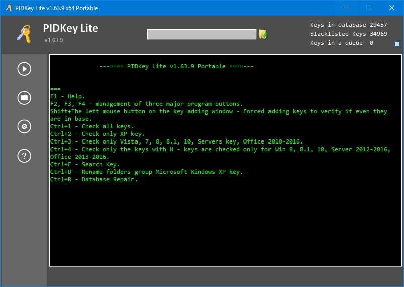 PIDKey Lite Screenshot