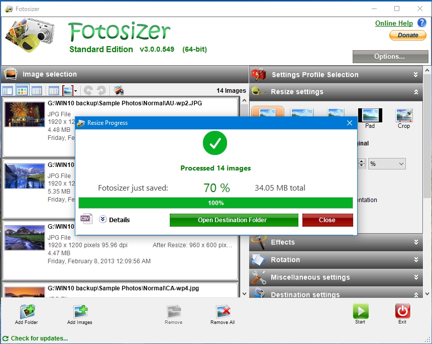 تحميل برنامج Fotosizer Professional لتعديل الصور وضغطها وتقليل حجمها