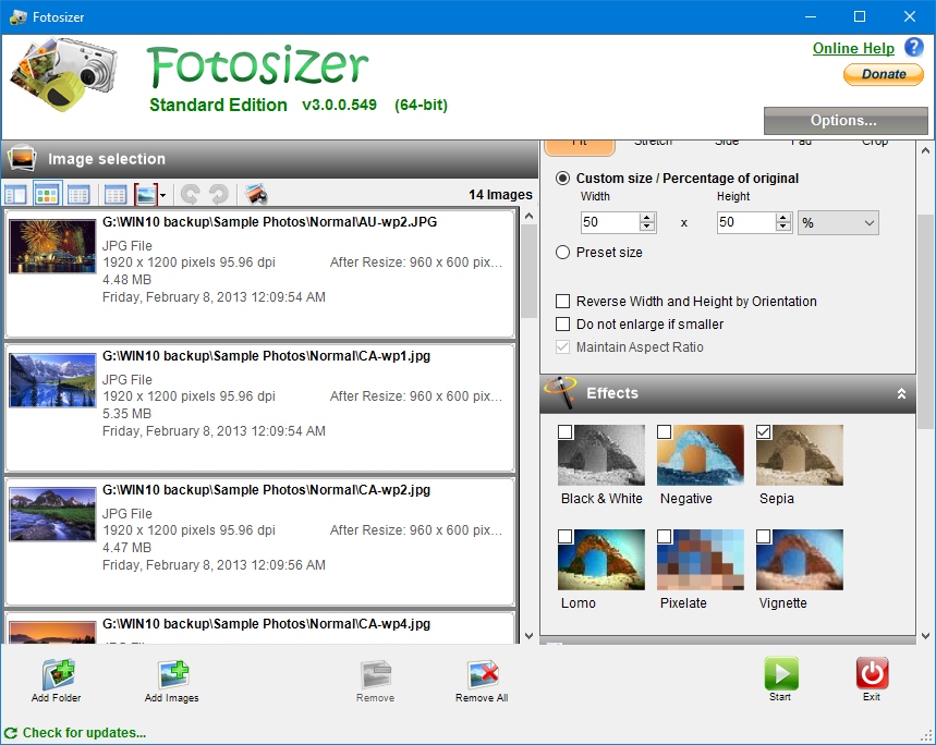 تحميل برنامج Fotosizer Professional لتعديل الصور وضغطها وتقليل حجمها