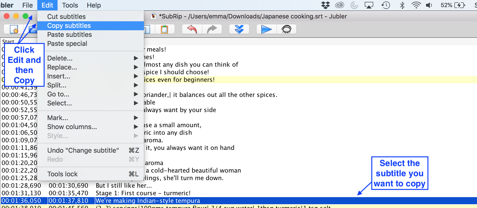 تحميل برنامج Jubler Subtitle Εditor لتحرير وإنشاء الترجمات النصية