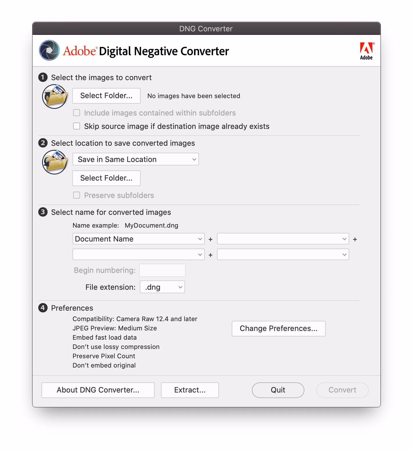 تحميل برنامج Adobe DNG Converter مجاناً حل مشكلة عدم فتح ملفات RAW على الفوتوشوب